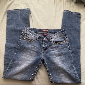 Jeans D - Lowrise Studded Bootcut Jeans juniors Size 5